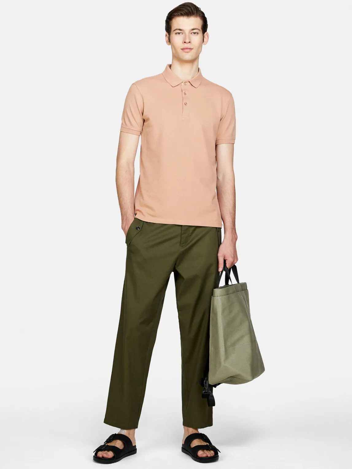 Men Sisley T-Shirts<100% Cotton Polo