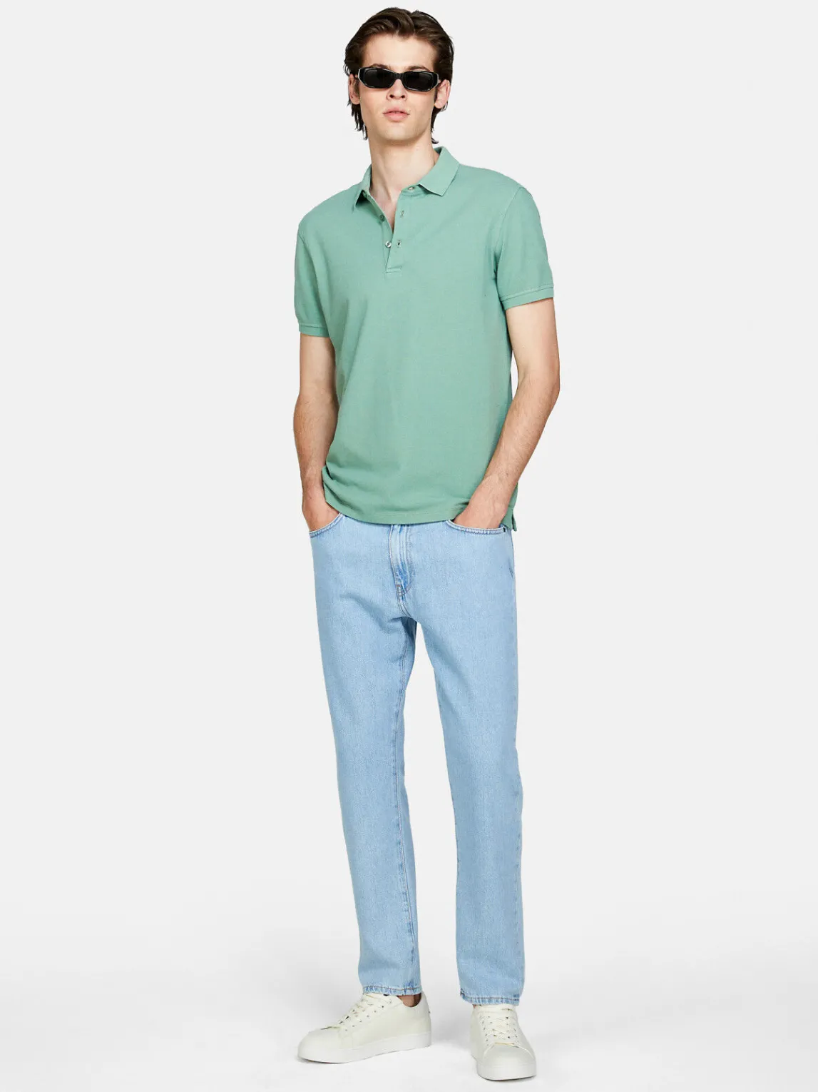 Men Sisley T-Shirts<100% Cotton Polo