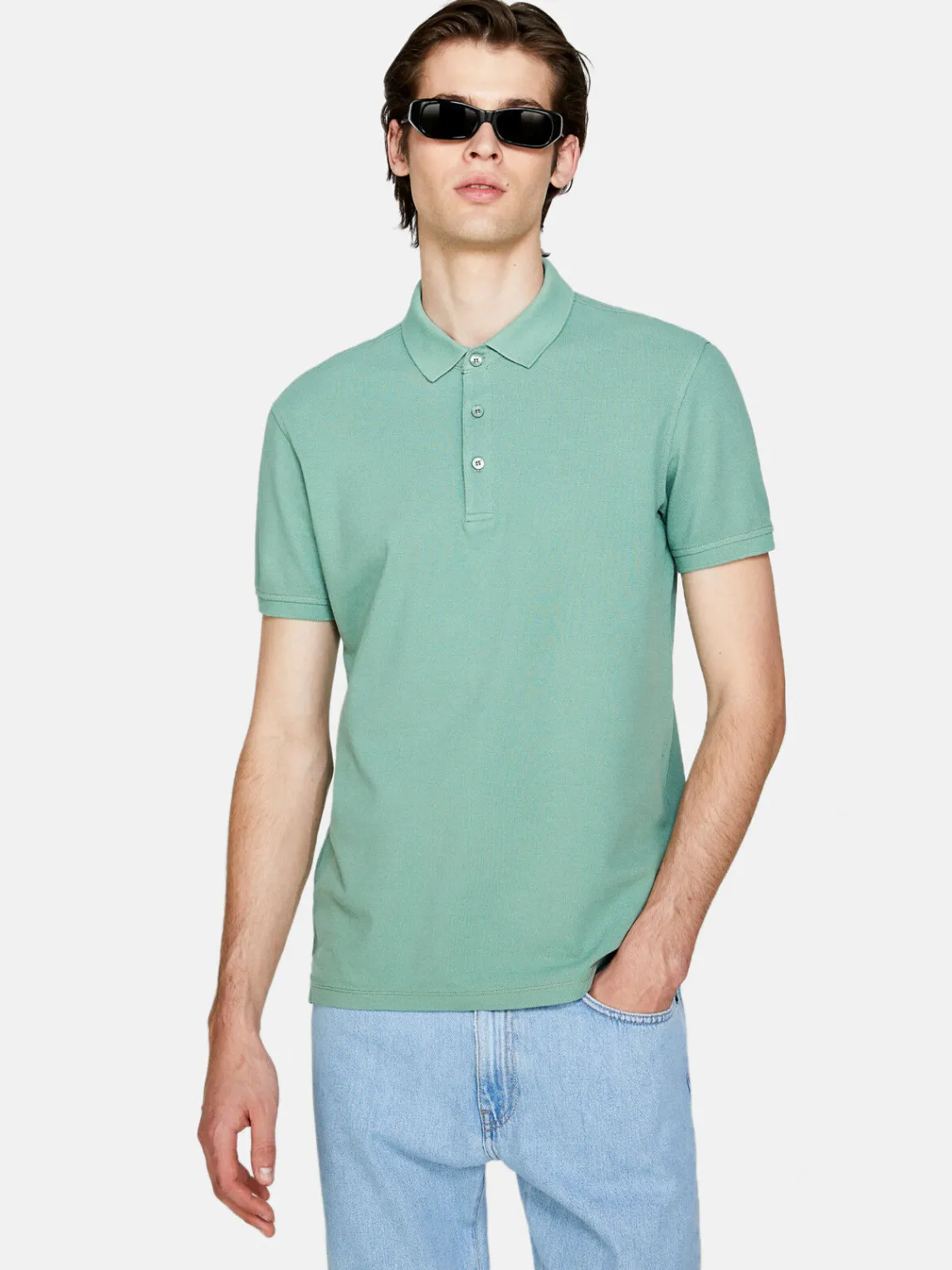 Men Sisley T-Shirts<100% Cotton Polo