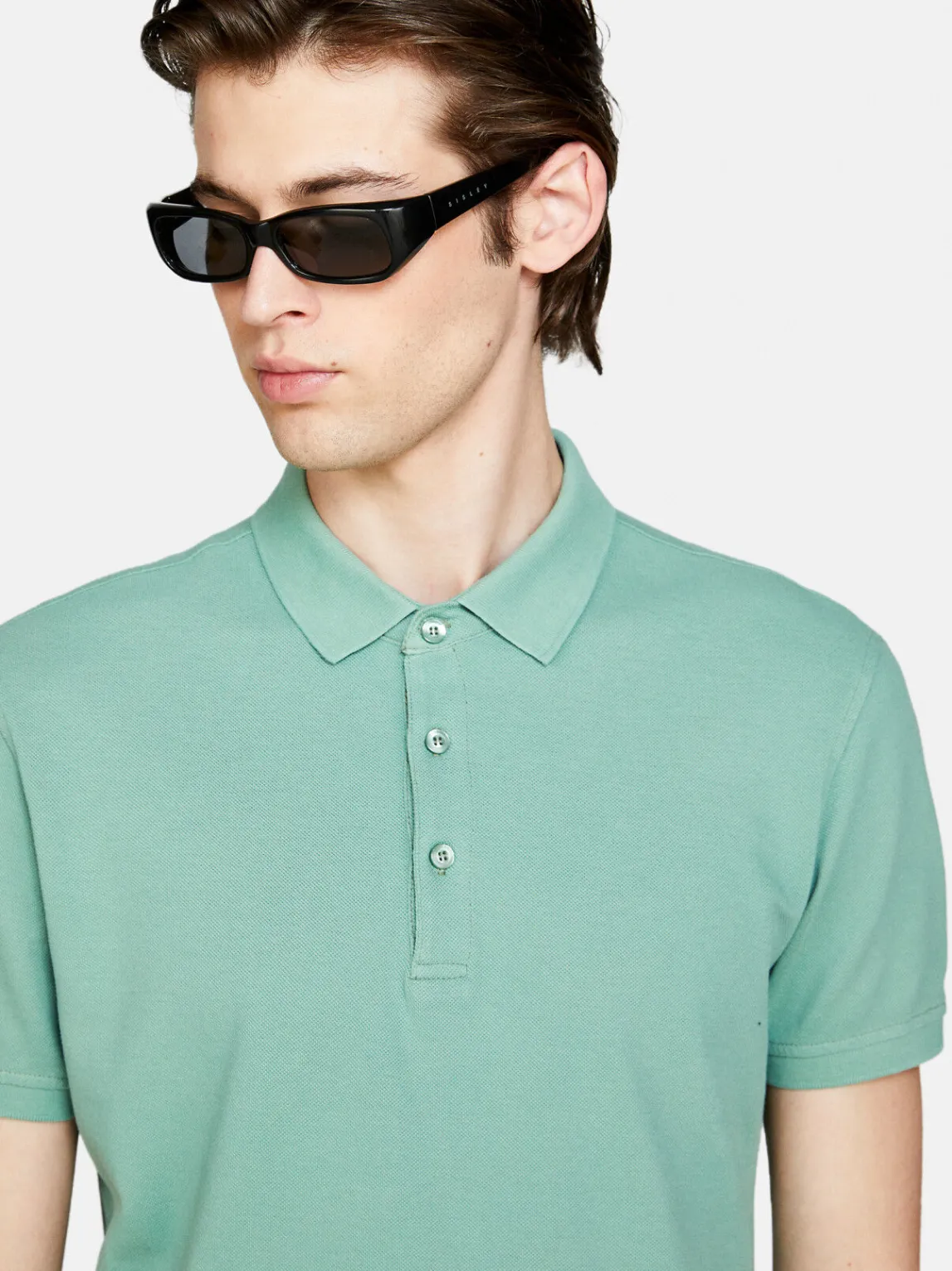 Men Sisley T-Shirts<100% Cotton Polo