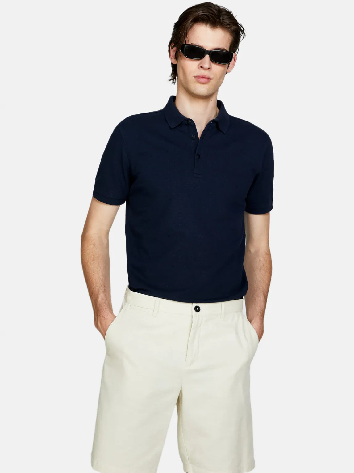 Men Sisley T-Shirts<100% Cotton Polo