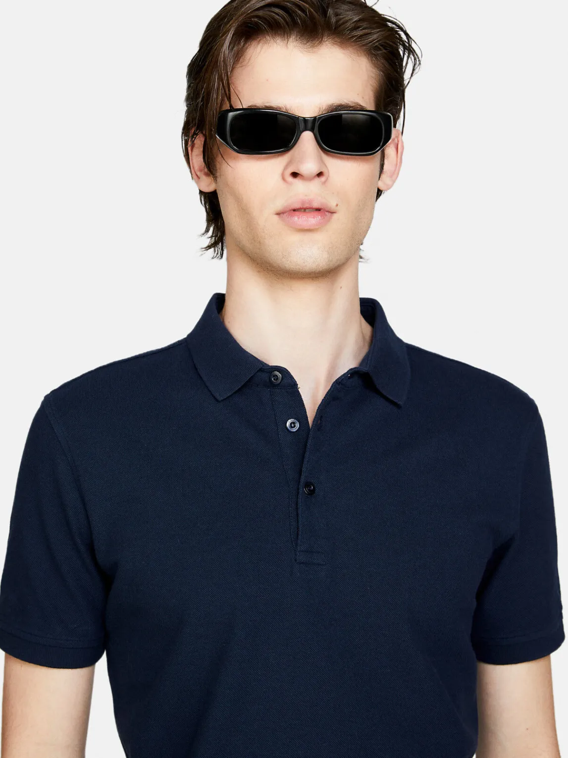 Men Sisley T-Shirts<100% Cotton Polo