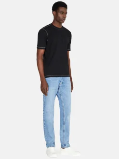 Men Sisley T-Shirts<100% Cotton T-Shirt