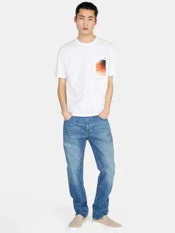 Men Sisley T-Shirts<100% Cotton T-Shirt With Print