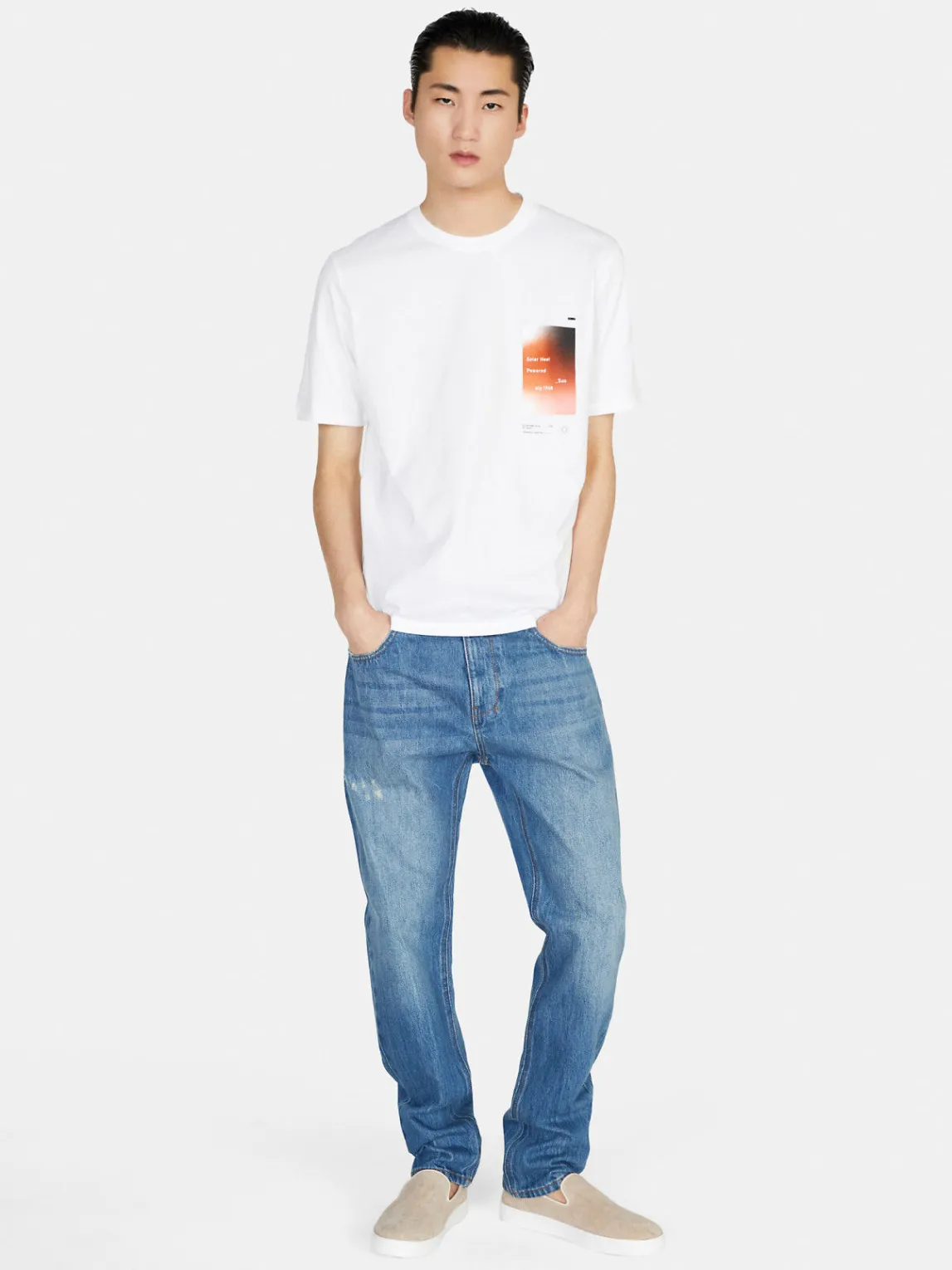 Men Sisley T-Shirts<100% Cotton T-Shirt With Print
