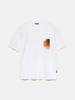 Men Sisley T-Shirts<100% Cotton T-Shirt With Print