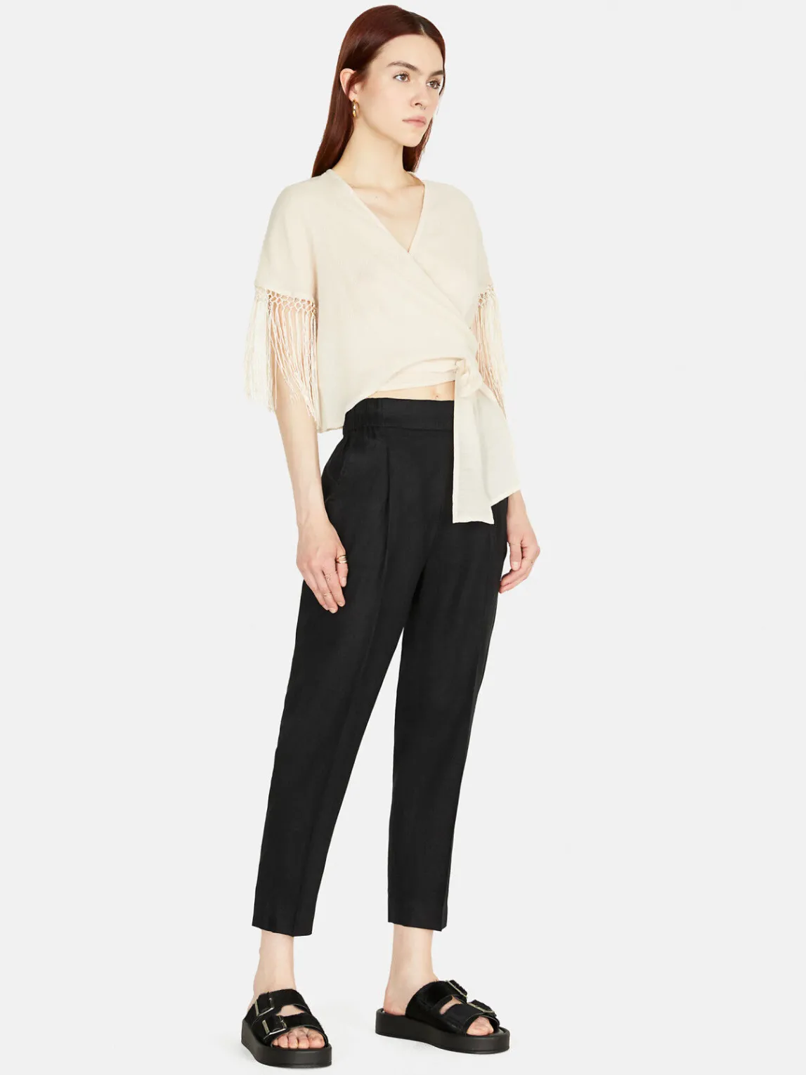 Women Sisley Trousers<100% Linen Joggers