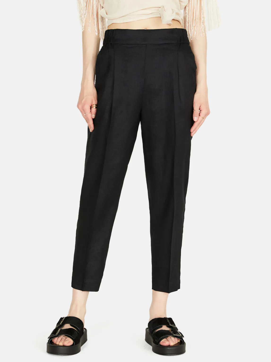 Women Sisley Trousers<100% Linen Joggers