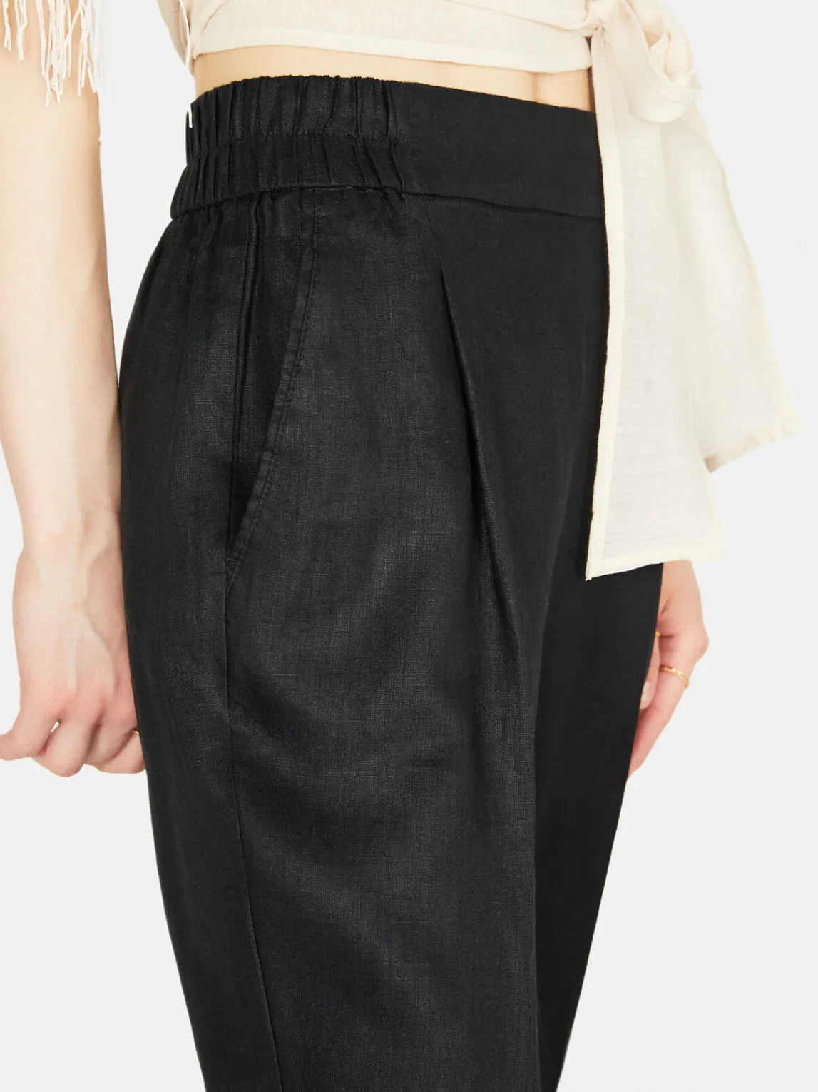 Women Sisley Trousers<100% Linen Joggers