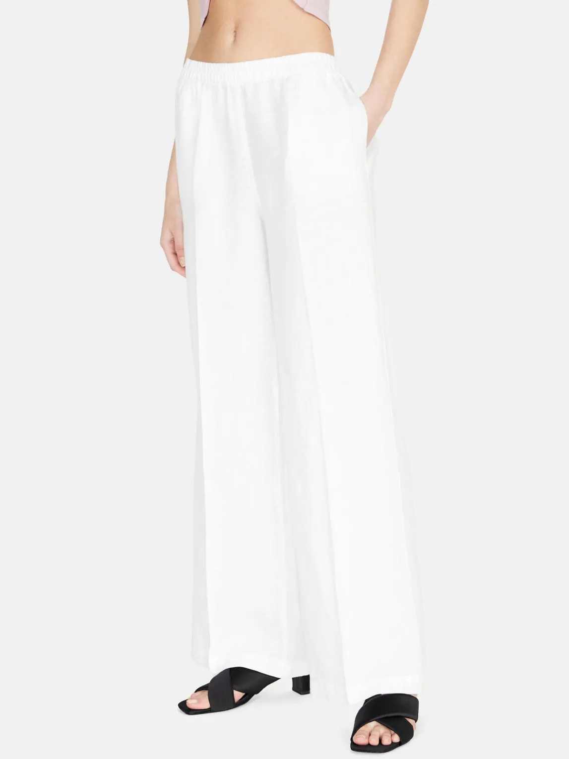 Women Sisley Trousers<100% Linen Palazzo Trousers