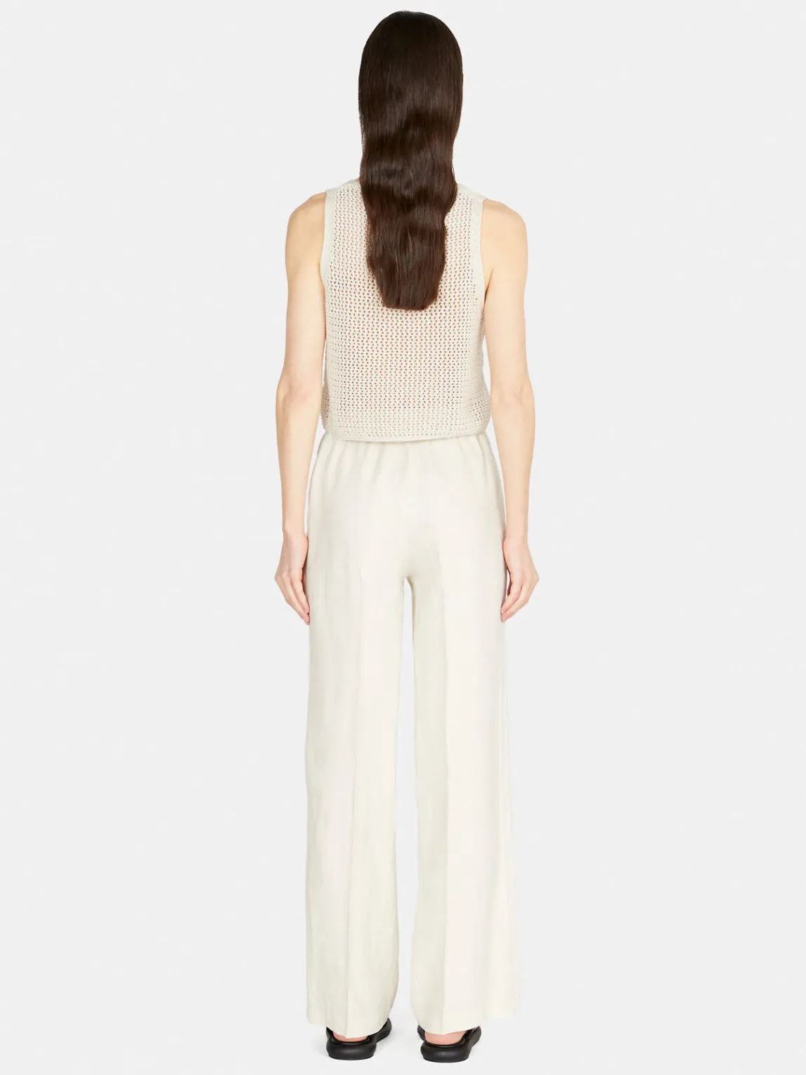 Women Sisley Trousers<100% Linen Palazzo Trousers