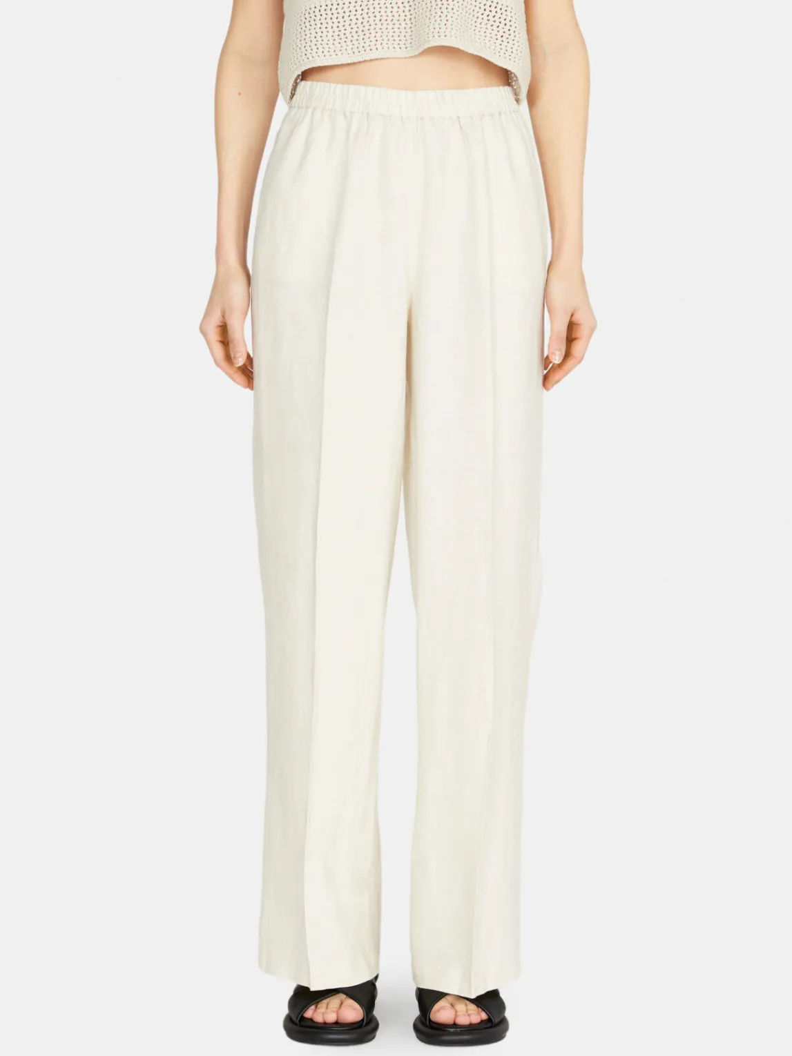 Women Sisley Trousers<100% Linen Palazzo Trousers