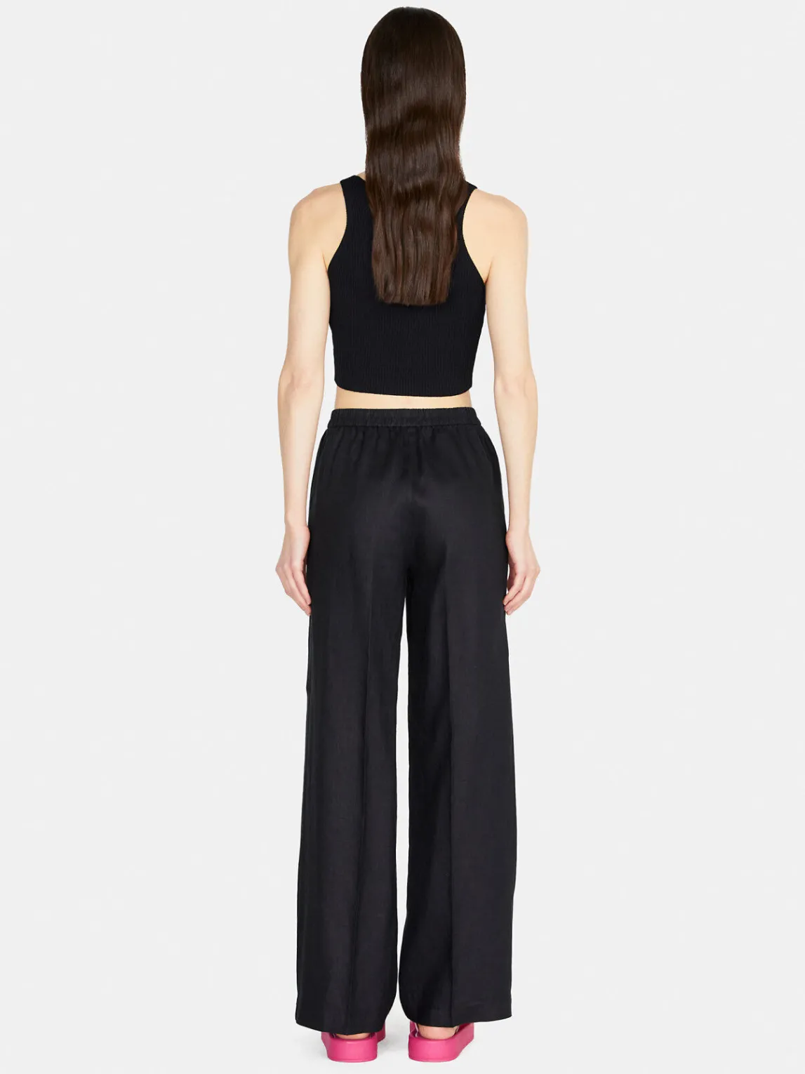 Women Sisley Trousers<100% Linen Palazzo Trousers
