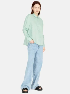 Women Sisley Shirts & Blouses<100% Linen Shirt