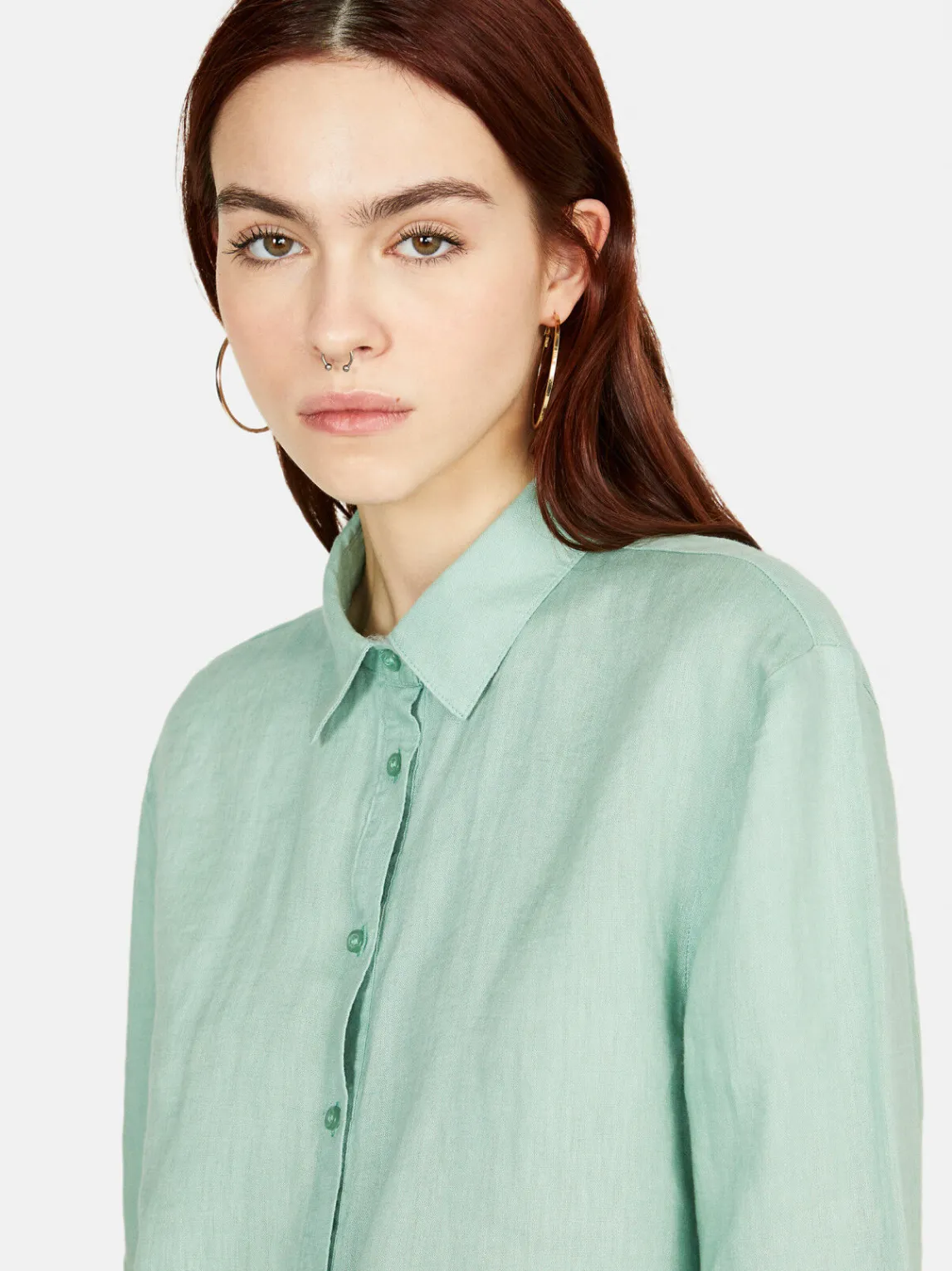 Women Sisley Shirts & Blouses<100% Linen Shirt