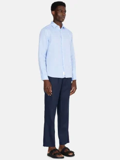 Men Sisley Shirts<100% Linen Shirt