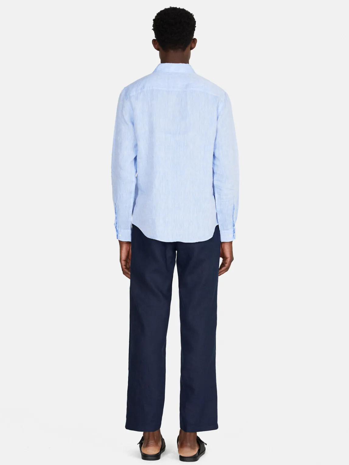 Men Sisley Shirts<100% Linen Shirt