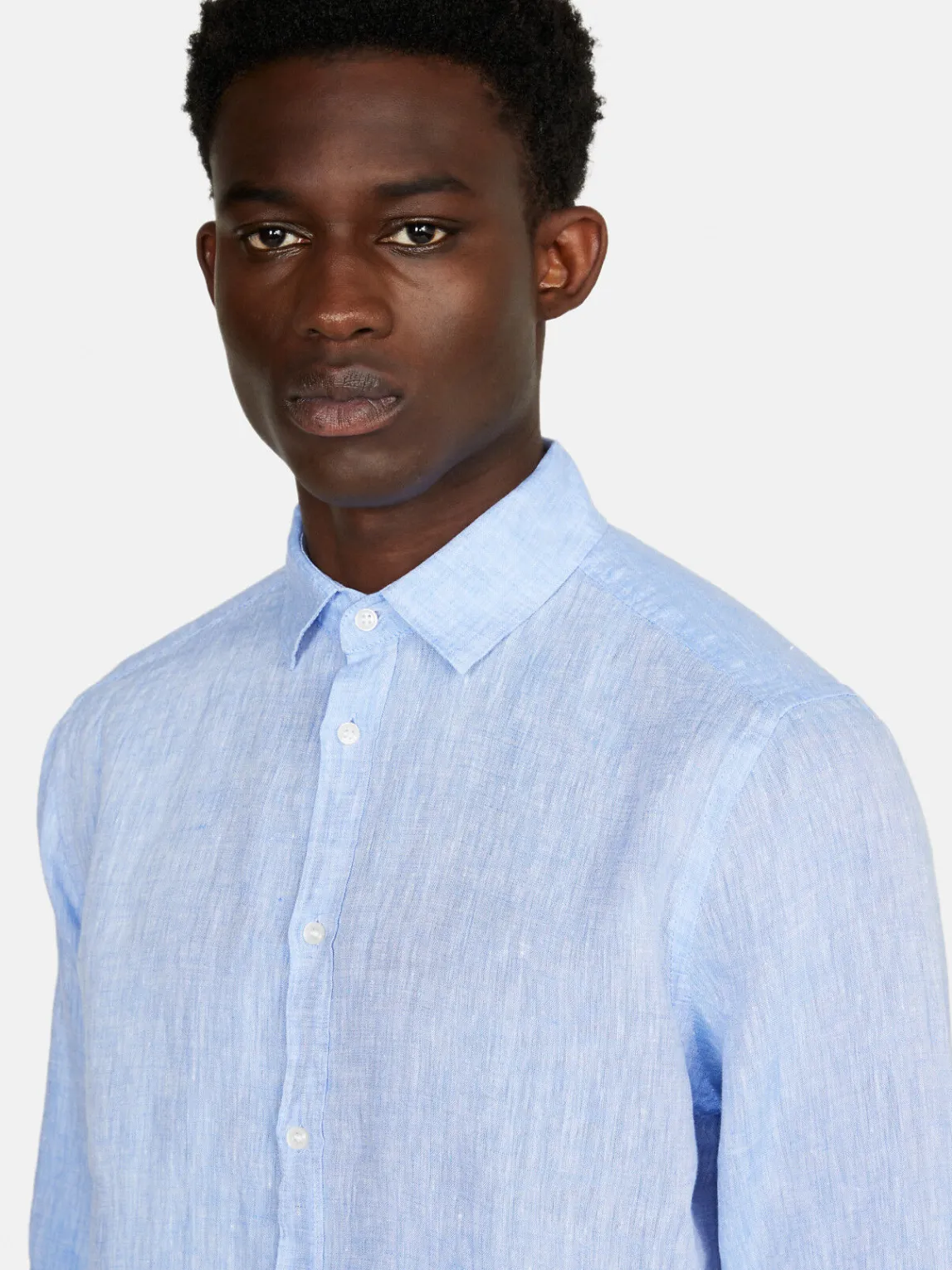 Men Sisley Shirts<100% Linen Shirt