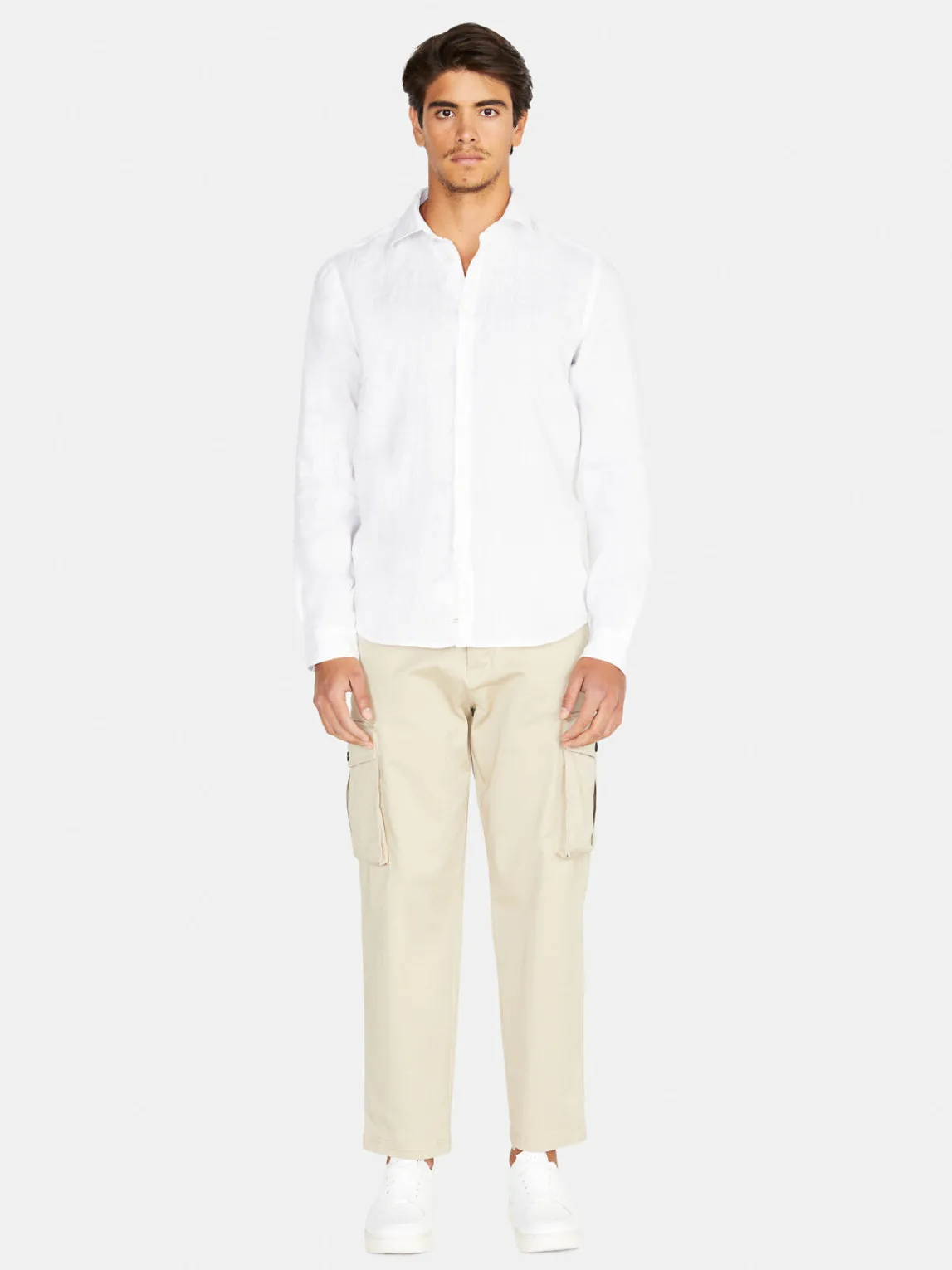 Men Sisley Shirts<100% Linen Shirt