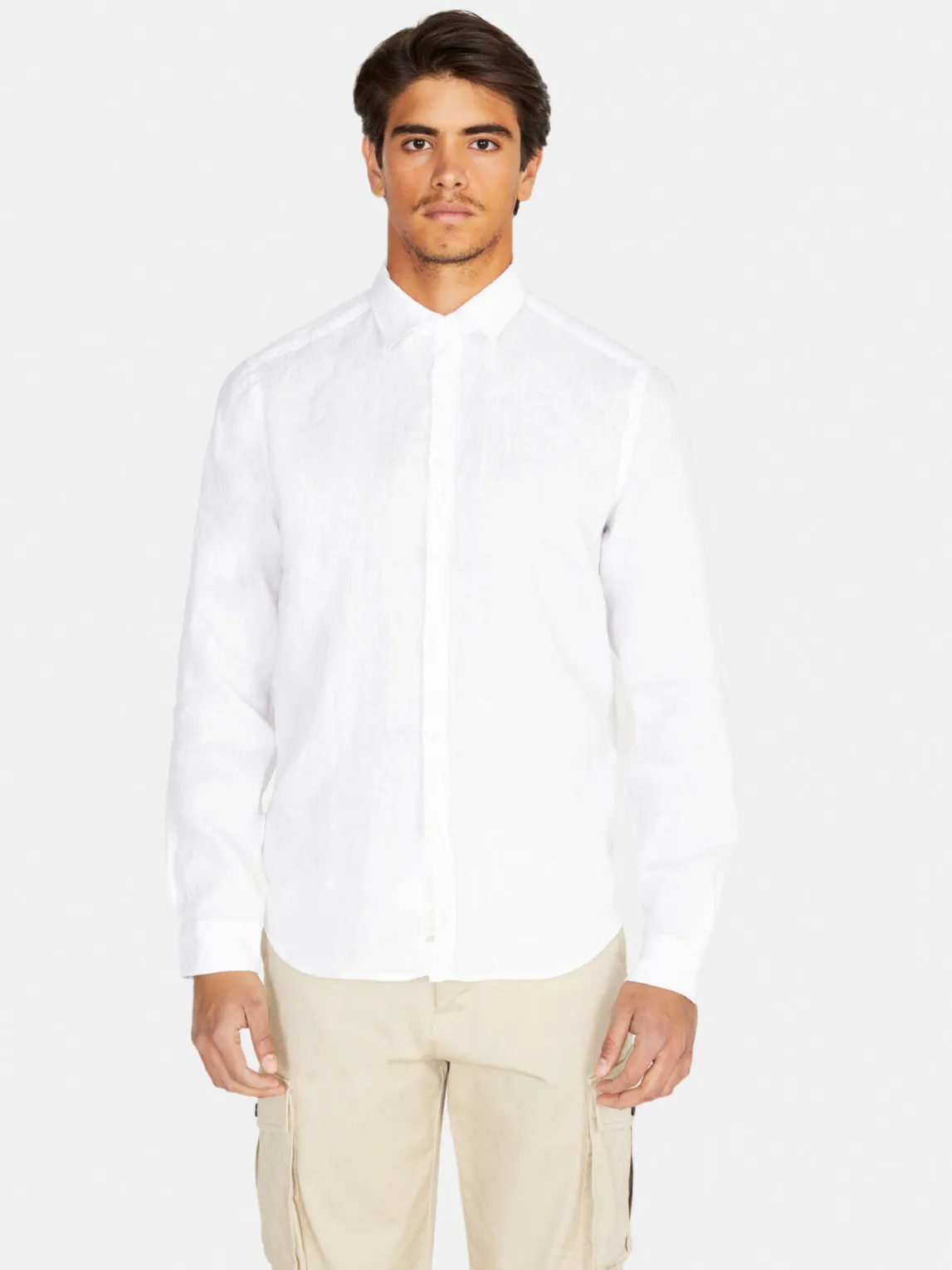 Men Sisley Shirts<100% Linen Shirt