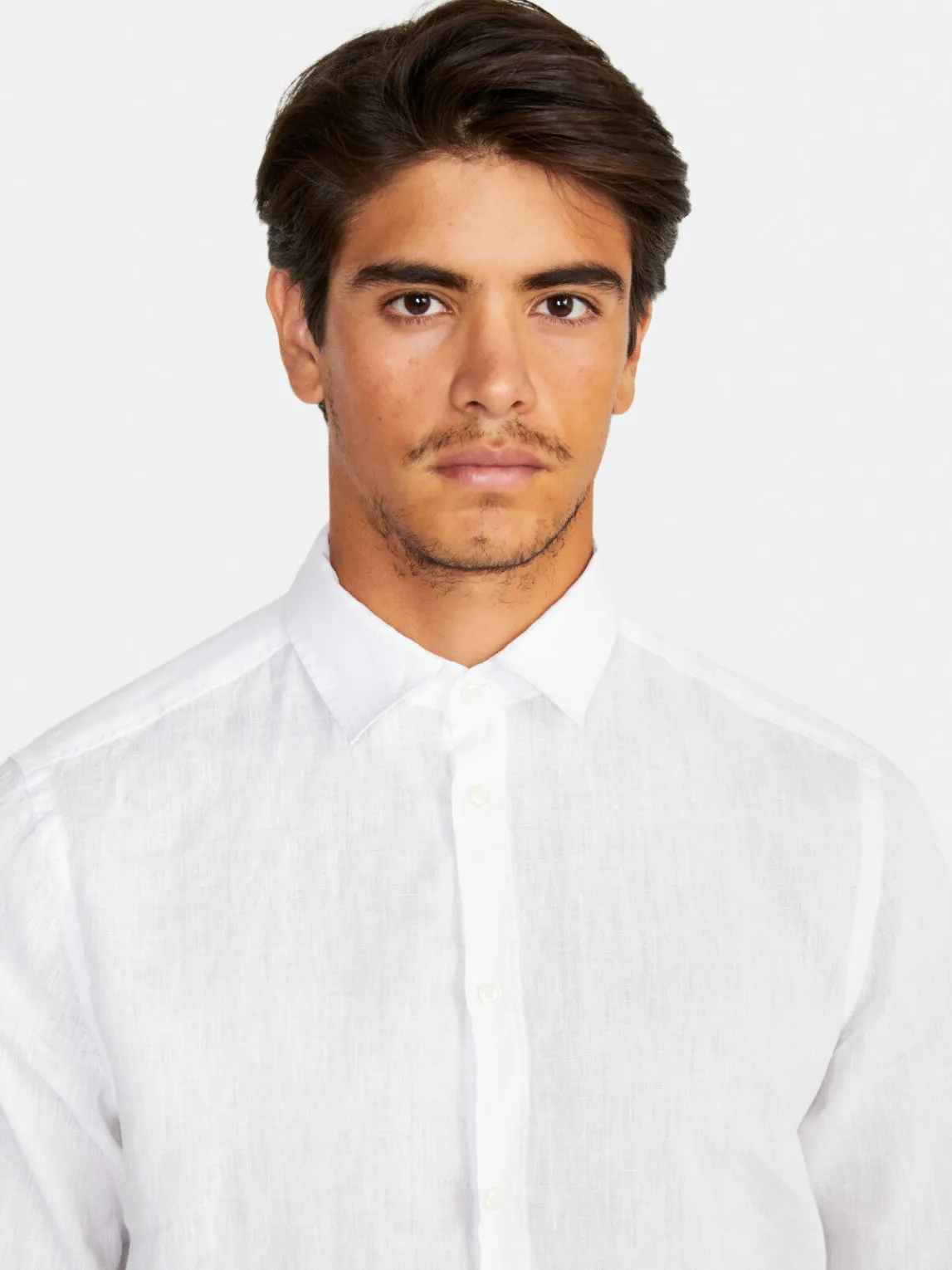Men Sisley Shirts<100% Linen Shirt