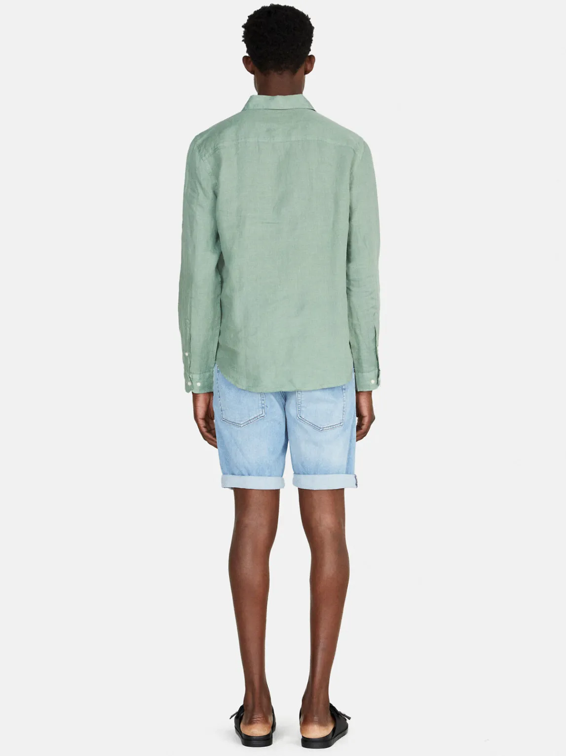 Men Sisley Shirts<100% Linen Shirt