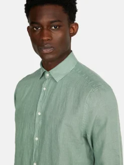 Men Sisley Shirts<100% Linen Shirt