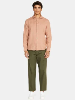 Men Sisley Shirts<100% Linen Shirt