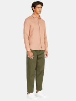 Men Sisley Shirts<100% Linen Shirt