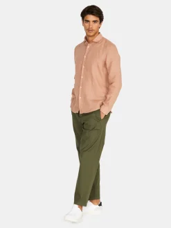 Men Sisley Shirts<100% Linen Shirt