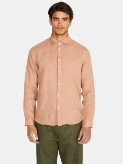 Men Sisley Shirts<100% Linen Shirt
