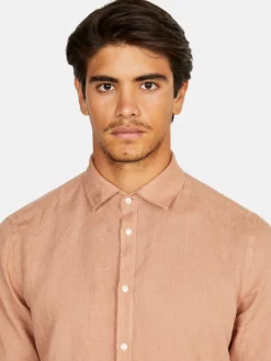 Men Sisley Shirts<100% Linen Shirt