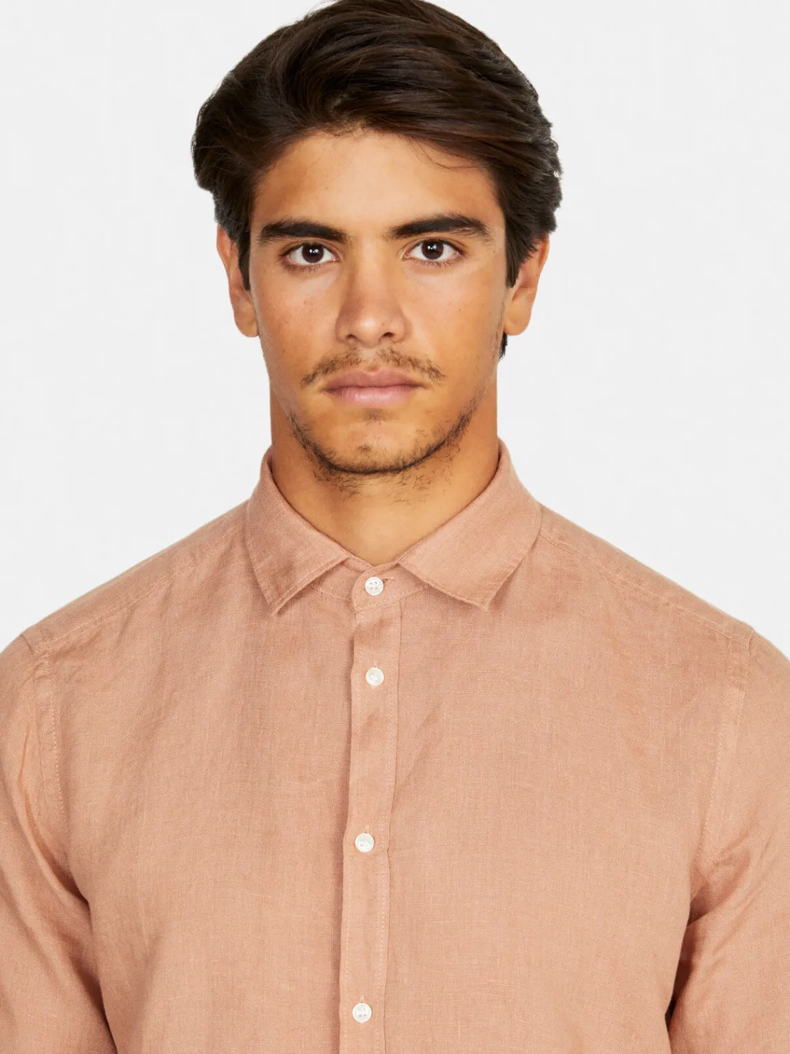 Men Sisley Shirts<100% Linen Shirt