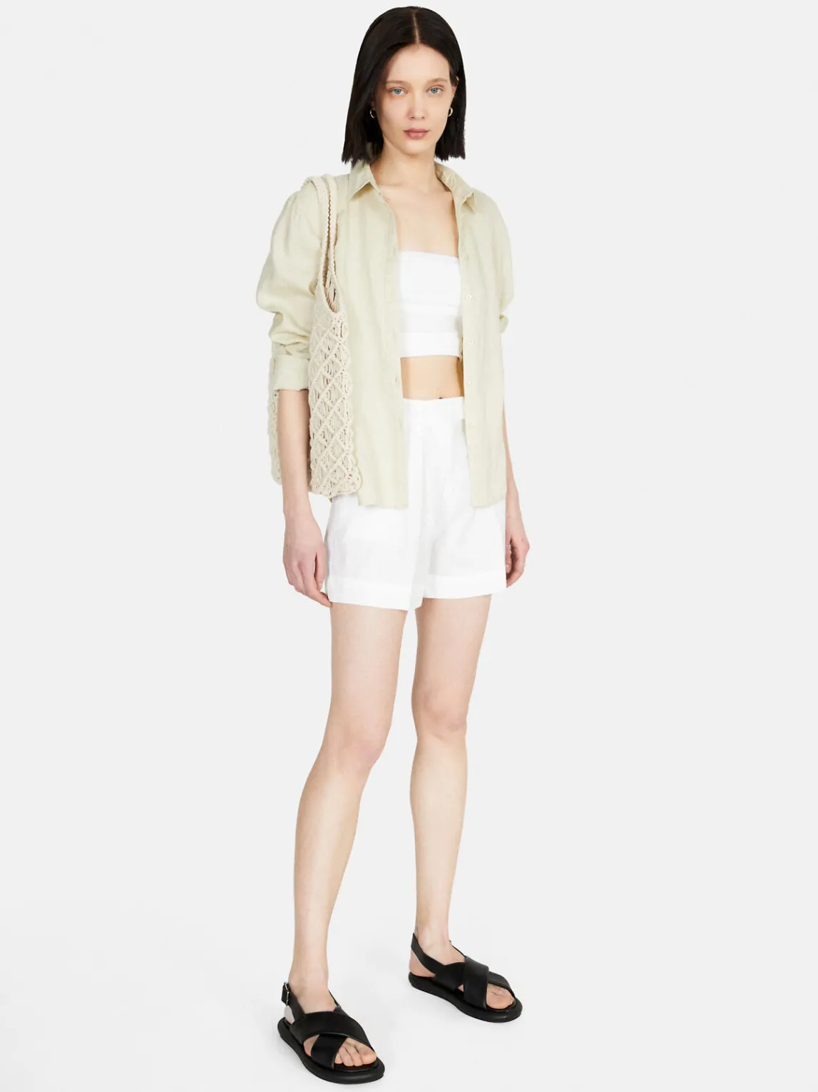 Women Sisley Trousers<100% Linen Shorts