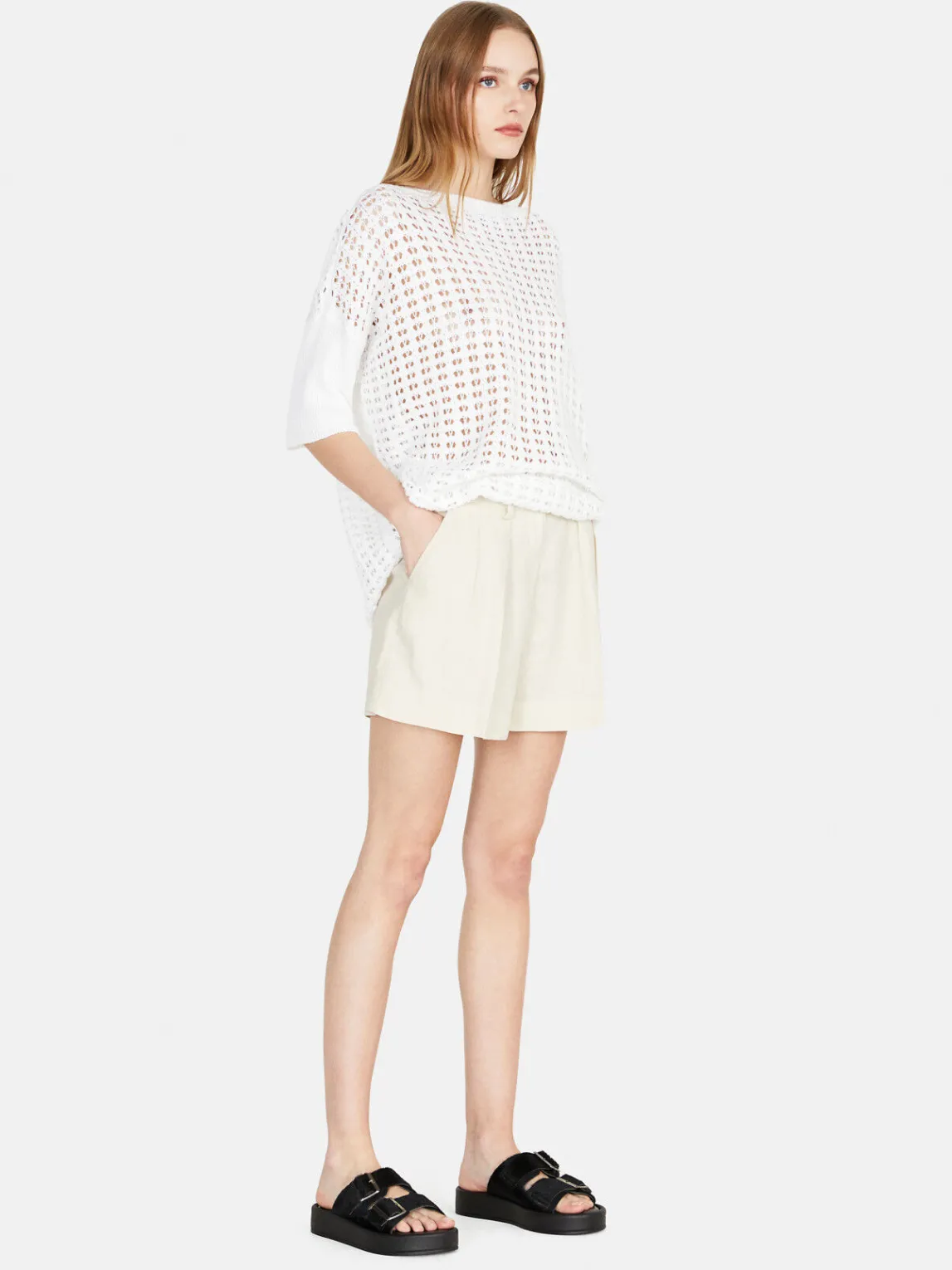 Women Sisley Trousers<100% Linen Shorts