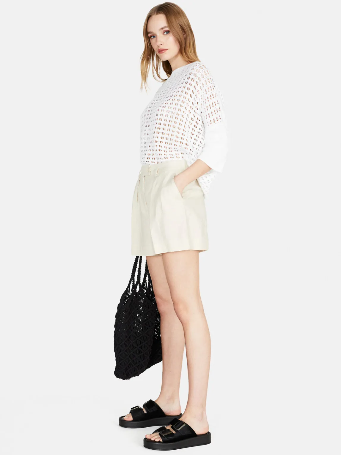 Women Sisley Trousers<100% Linen Shorts