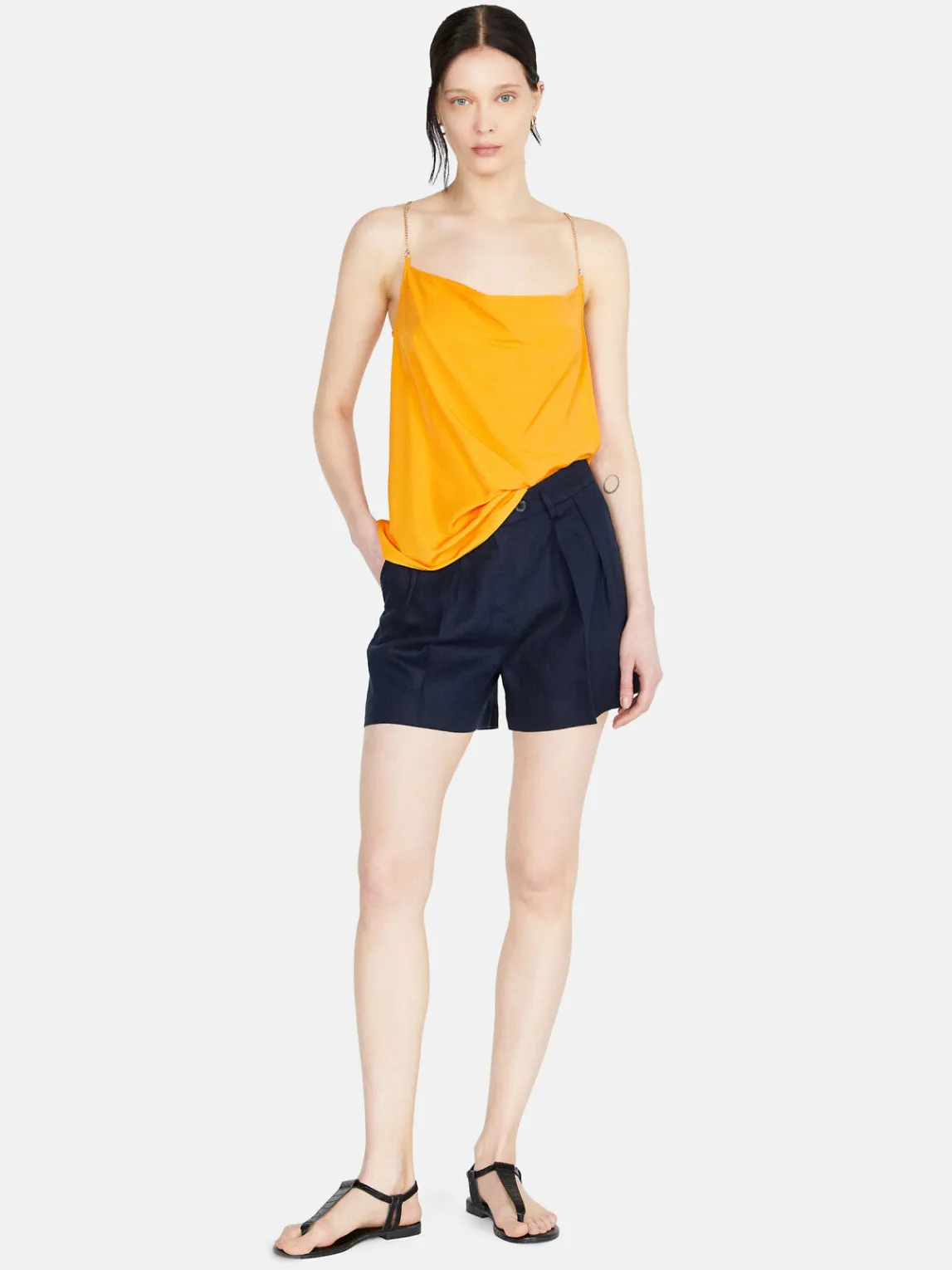 Women Sisley Trousers<100% Linen Shorts