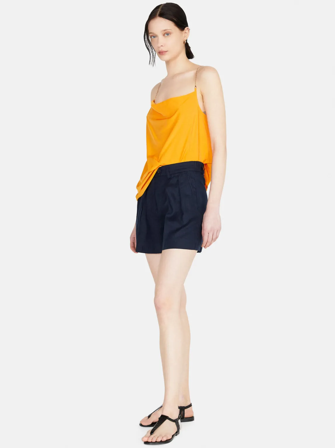 Women Sisley Trousers<100% Linen Shorts