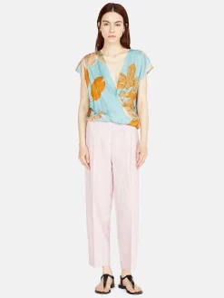 Women Sisley Trousers<Barrel Fit Trousers In Linen Blend