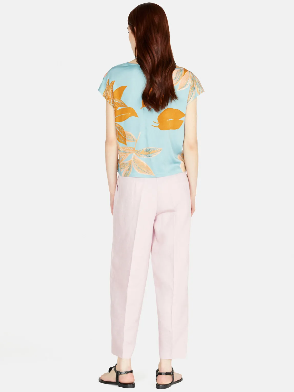 Women Sisley Trousers<Barrel Fit Trousers In Linen Blend