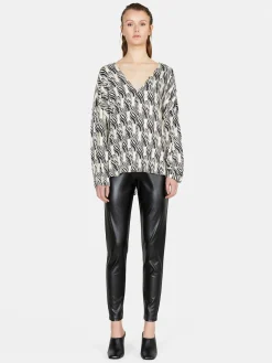 Women Sisley Shirts & Blouses<Blouse In Printed Satin