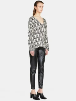 Women Sisley Shirts & Blouses<Blouse In Printed Satin
