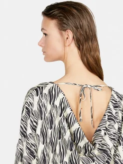Women Sisley Shirts & Blouses<Blouse In Printed Satin