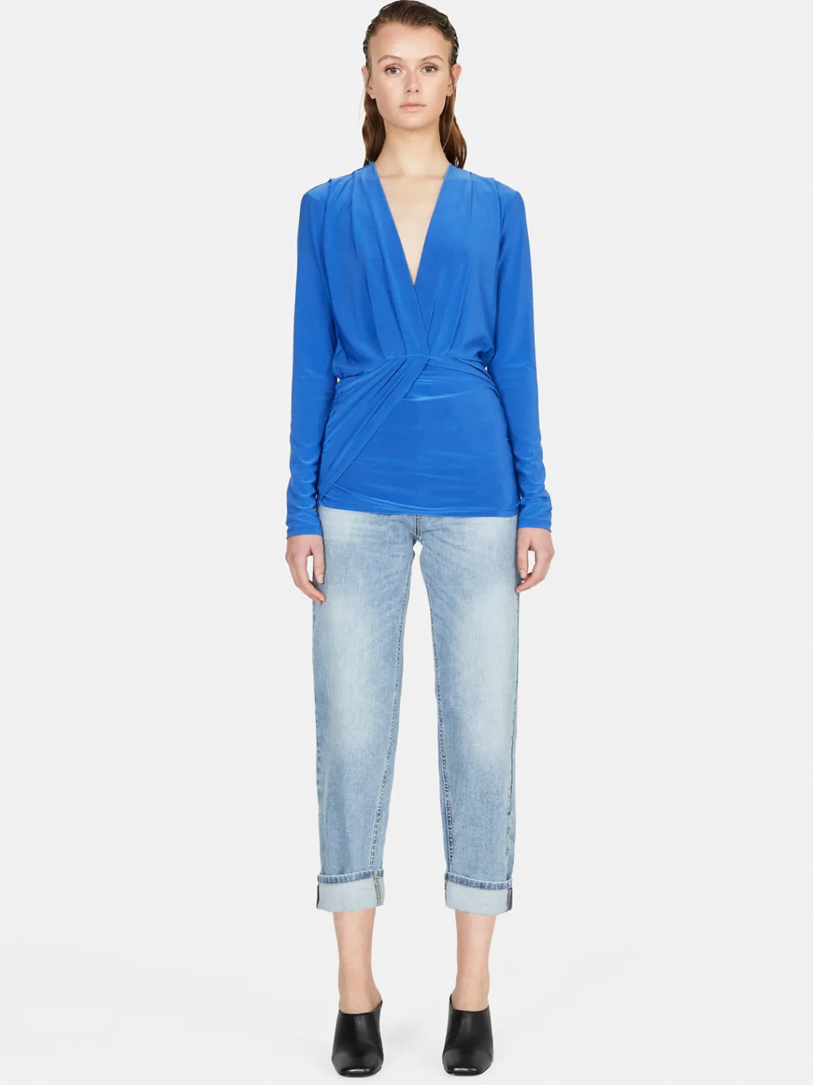 Women Sisley Shirts & Blouses<Blouse With Draping