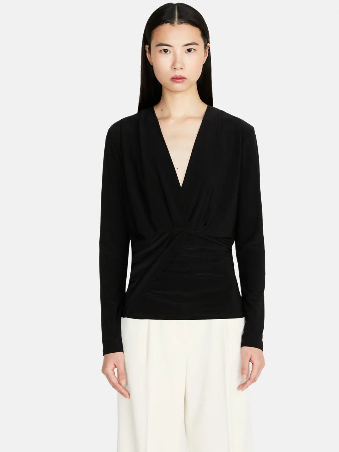 Women Sisley Shirts & Blouses<Blouse With Draping