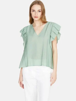 Women Sisley Shirts & Blouses<Blouse With Flaps