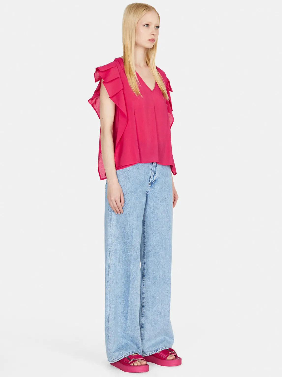 Women Sisley Shirts & Blouses<Blouse With Flaps
