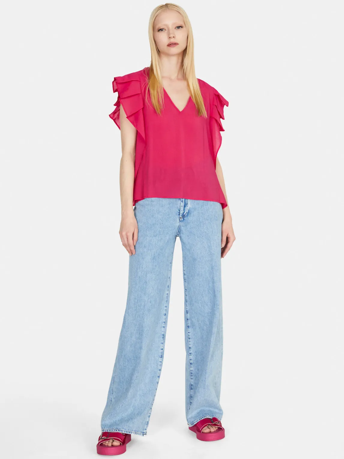 Women Sisley Shirts & Blouses<Blouse With Flaps