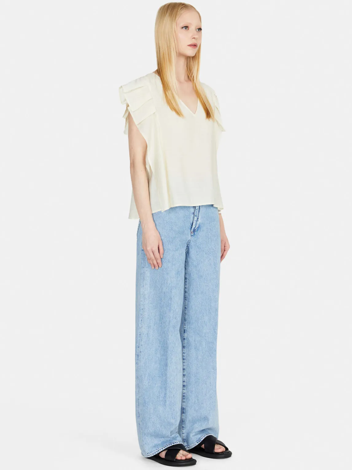 Women Sisley Shirts & Blouses<Blouse With Flaps