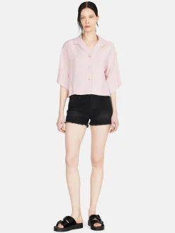 Women Sisley Shirts & Blouses<Boxy Fit Shirt With Short Sleeves